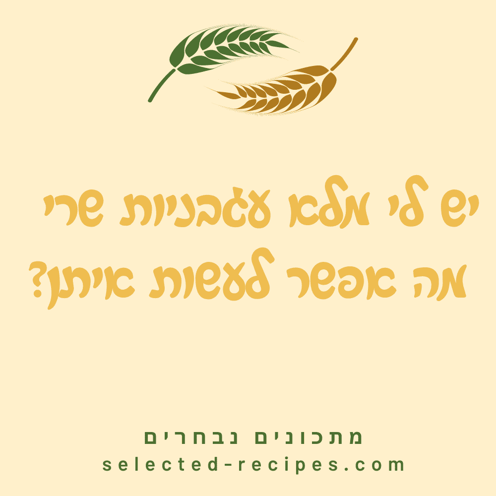 יש לי מלא עגבניות שרי - מה אפשר לעשות איתן?