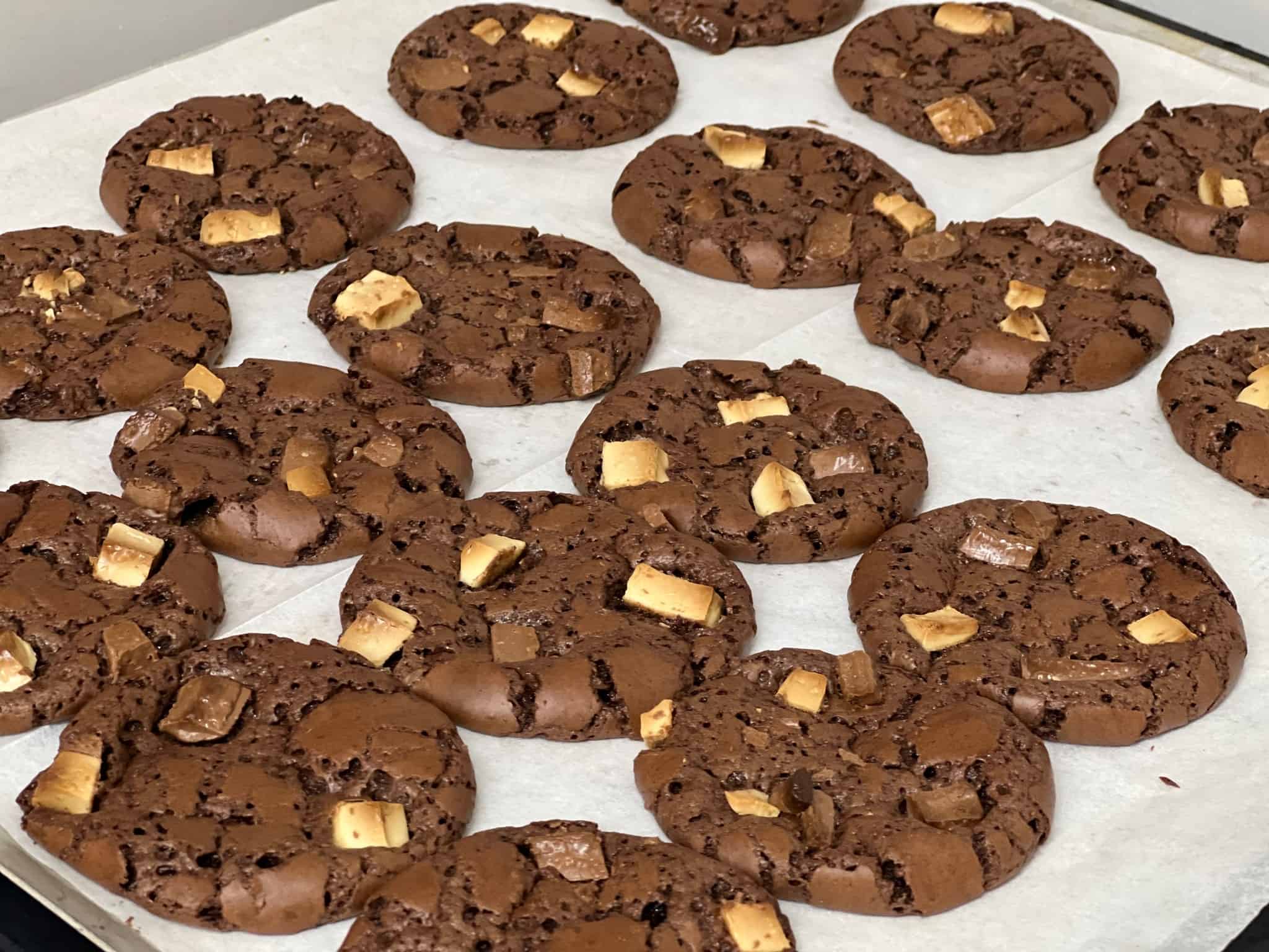 עוגיות שוקולד חום לבן