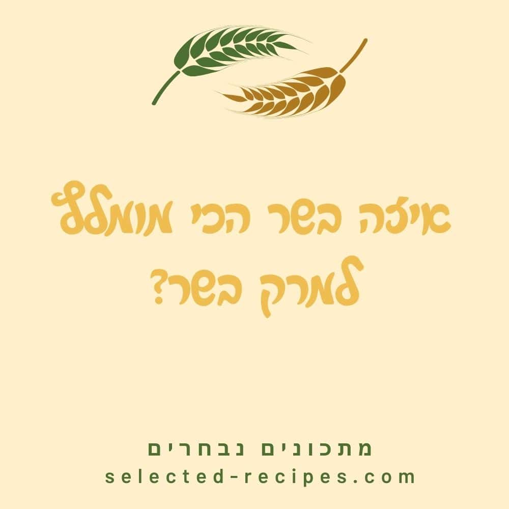 איזה בשר הכי מומלץ למרק בשר