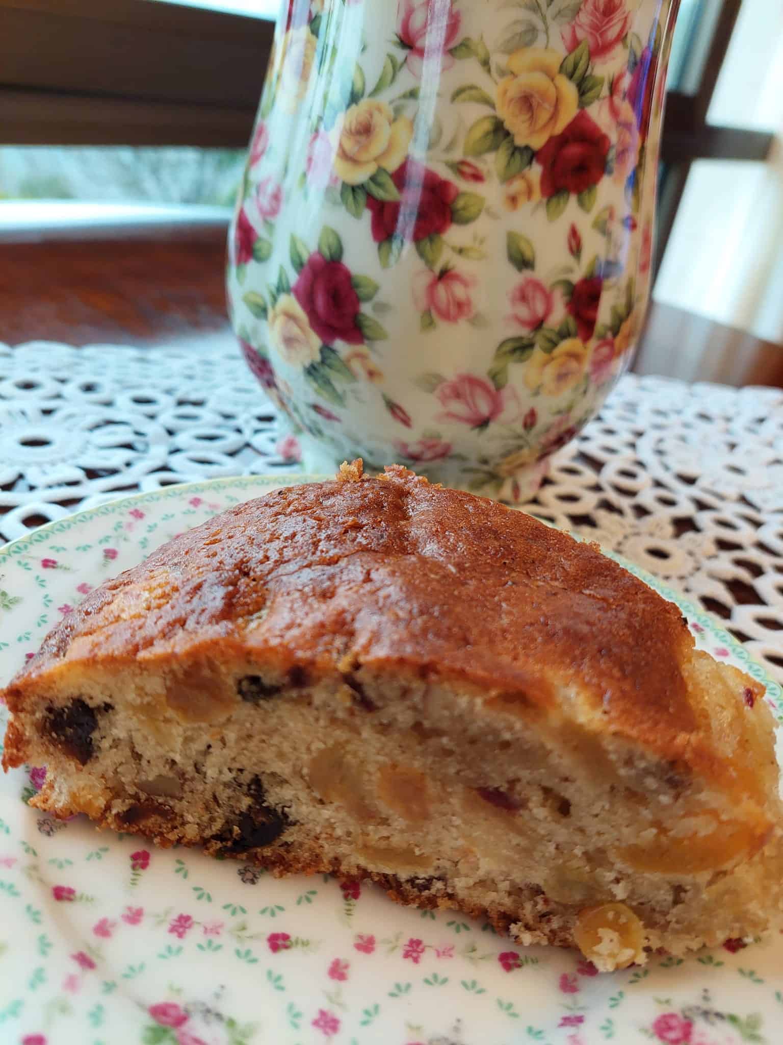 עוגת פירות יבשים ואגוזים