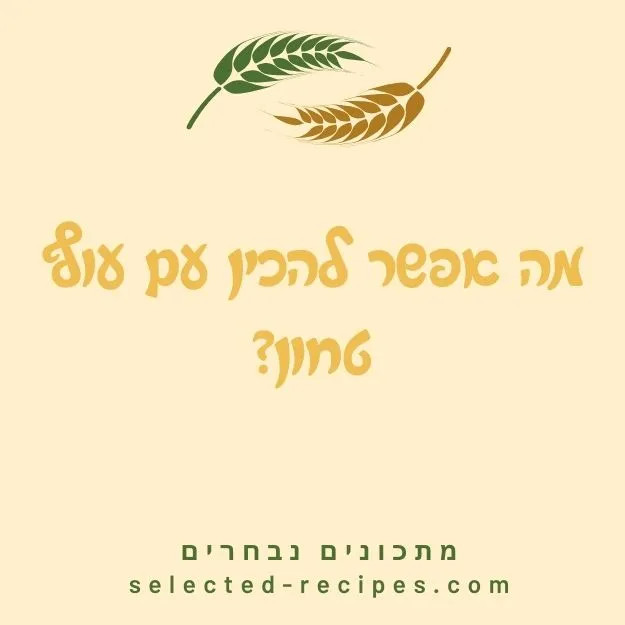 מה אפשר להכין עם עוף טחון