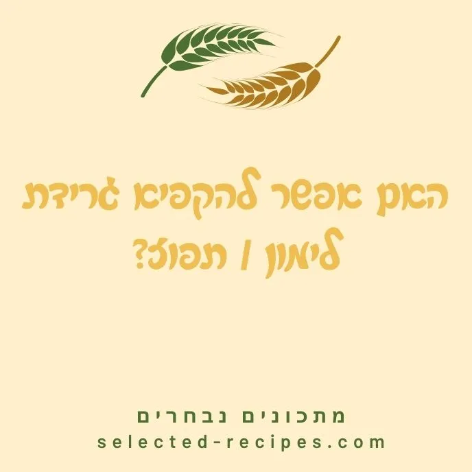 האם אפשר להקפיא גרידת לימון תפוז