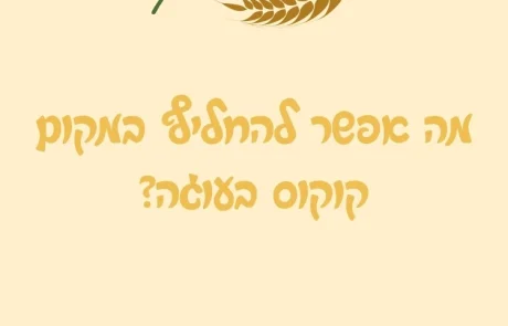 מה אפשר להחליף במקום קוקוס בעוגה?