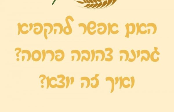 האם אפשר להקפיא גבינה צהובה פרוסה? ואיך זה יוצא?